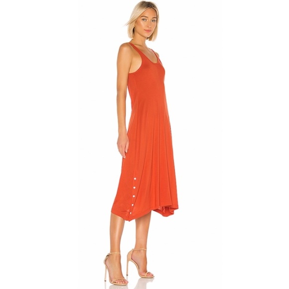 Rag & Bone Allegra Tank Dress in Fire Red. - Picture 3 of 8